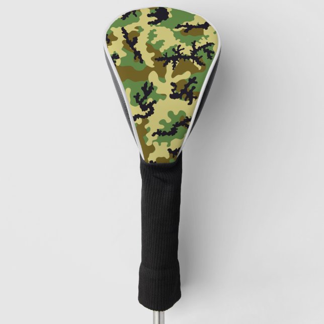 Couvre-club De Golf Camouflage des bois (Devant)