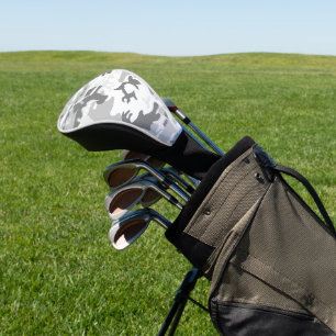 Couvre-club De Golf Camouflage gris neige d'hiver, Militaire, Armée