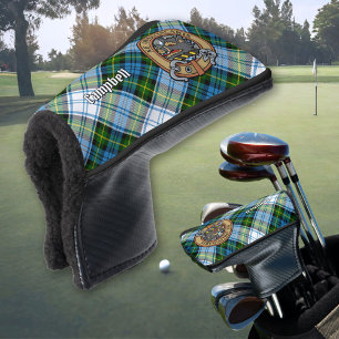 Couvre-club De Golf Campbell Crest sur la robe Tartan Golf Head Coque