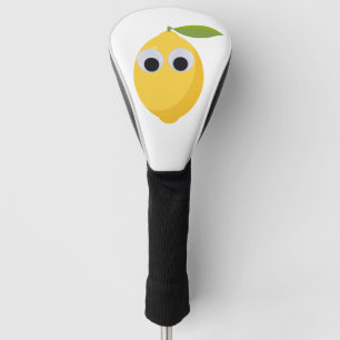 Couvre-club De Golf Caractère citron mignon avec yeux googly