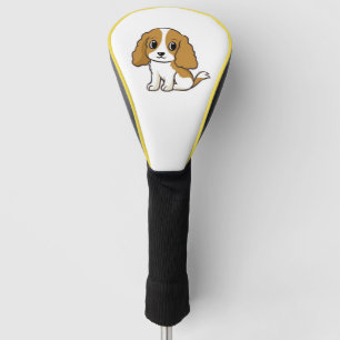 Couvre-club De Golf caricature cavalier de roi charles spaniel blenhei