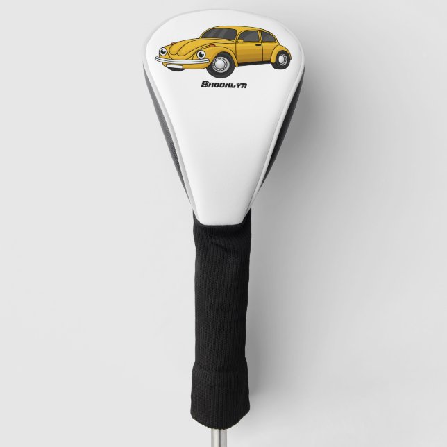 Couvre-club De Golf Caricature de voiture classique (Devant)