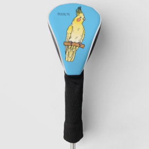 Couvre-club De Golf Caricature pour oiseaux Cockatiel