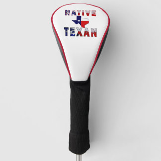Couvre-club De Golf Carte du drapeau texan natif