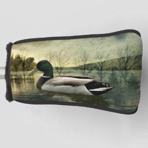 Couvre-club De Golf Carte postale Patinée Vintage Mallard Duck