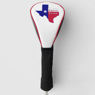 Couvre-club De Golf Carte texane indigène de drapeau