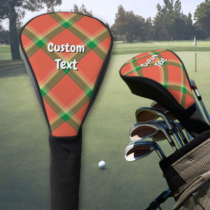 Couvre-club De Golf Cascade Tartan Golf Head Couverture