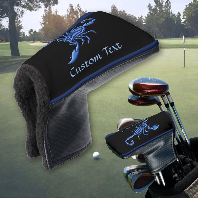 Couvre-club De Golf Casquette de tête de golf Blue Scorpion (Créateur téléchargé)