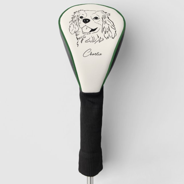 Couvre-club De Golf Cavalier King Charles Spaniel (Devant)