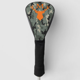 Couvre-club De Golf Cerf caméra monogramme personnalisé