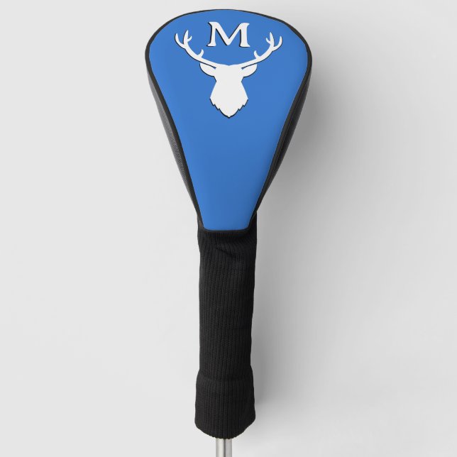 Couvre-club De Golf Cerf monographique personnalisé (Devant)