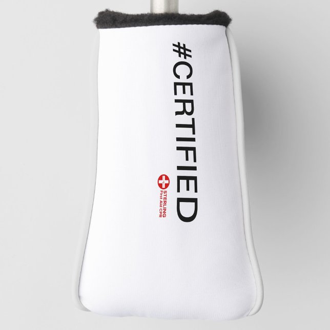 COUVRE-CLUB DE GOLF #CERTIFIÉ (Elevate your golf game with the #CERTIFIED Golf Putter Head Cover. )