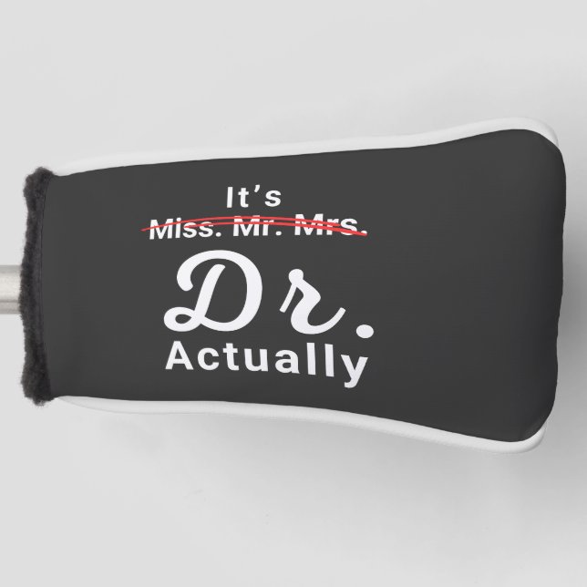 Couvre-club De Golf C'est Mlle Mme Mme Dr. Dr. (Devant)