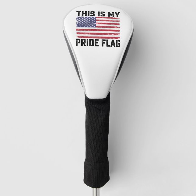 Couvre-club De Golf C'Est Mon Drapeau De Fierté USA (Devant)