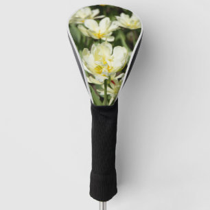 Couvre-club De Golf Champ de tulipes blanches