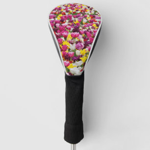 Couvre-club De Golf champ plein de tulipes
