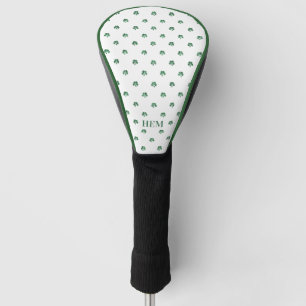 Couvre-club De Golf Chanceux Tiré Monogramme Irlandais Quatre Clochons