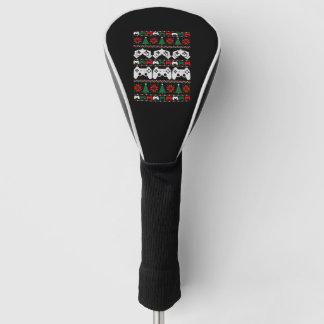 Couvre-club De Golf Chandail de Noël moche Gamer