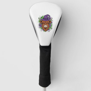 Couvre-club De Golf Chapeau de sorcière de vache des Highlands Hallowe