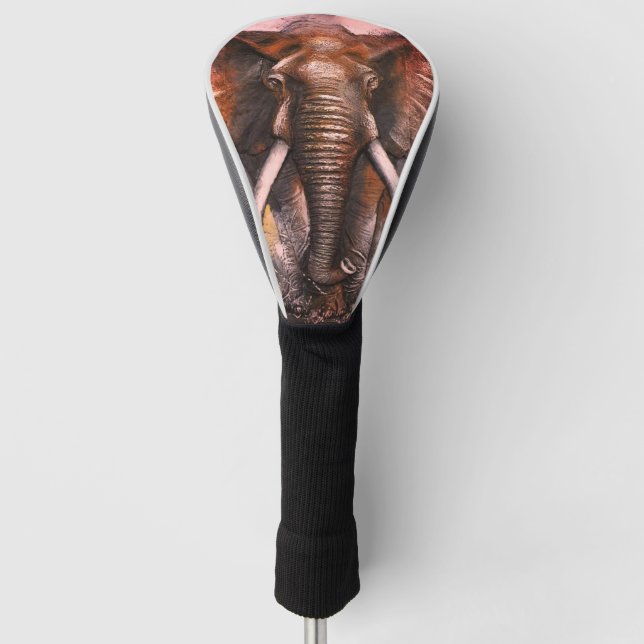 Couvre-club De Golf Chargement des éléphants (Devant)