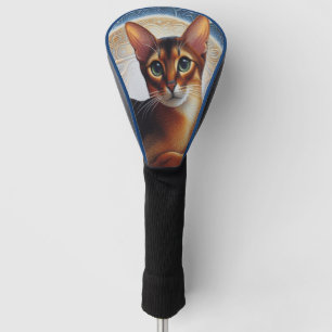 Couvre-club De Golf Chat Abyssinien Artistique, Kitten Abyssinien Mode