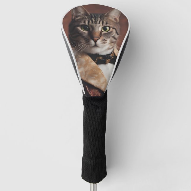 Couvre-club De Golf Chat dans la veste à fumer (Devant)