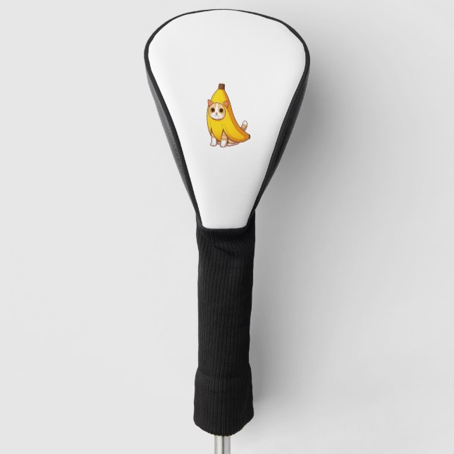 Couvre-club De Golf Chat en costume de banane (Devant)