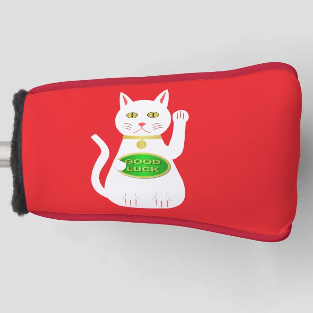 Couvre-club De Golf Chat Oriental Lucky (Devant)