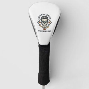 Couvre-club De Golf Chemise crâne Halloween Gravure vintage Graphique_