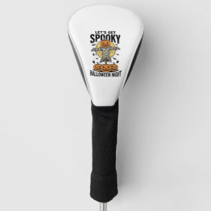 Couvre-club De Golf Chemise Épouvantail Citrouille Graphique Halloween