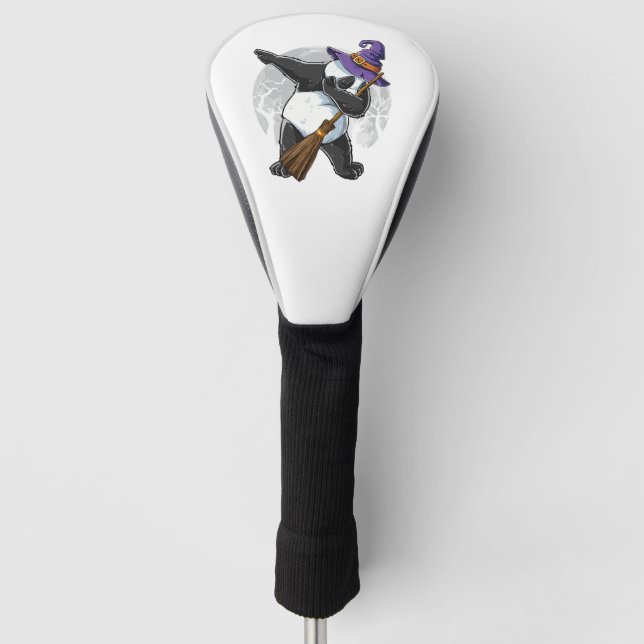Couvre-club De Golf Chemises Halloween Panda Dabbing, Halloween 2023 (Devant)
