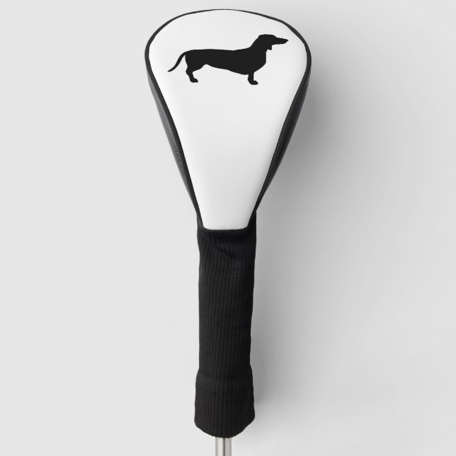 Couvre-club De Golf Cheveux courts Dachshund - Silhouette 1 (Devant)