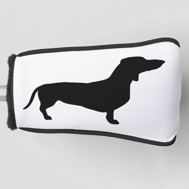 Couvre-club De Golf Cheveux courts Dachshund - Silhouette 1 (Devant)