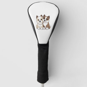 Couvre-club De Golf Chien akita T-shirt classique
