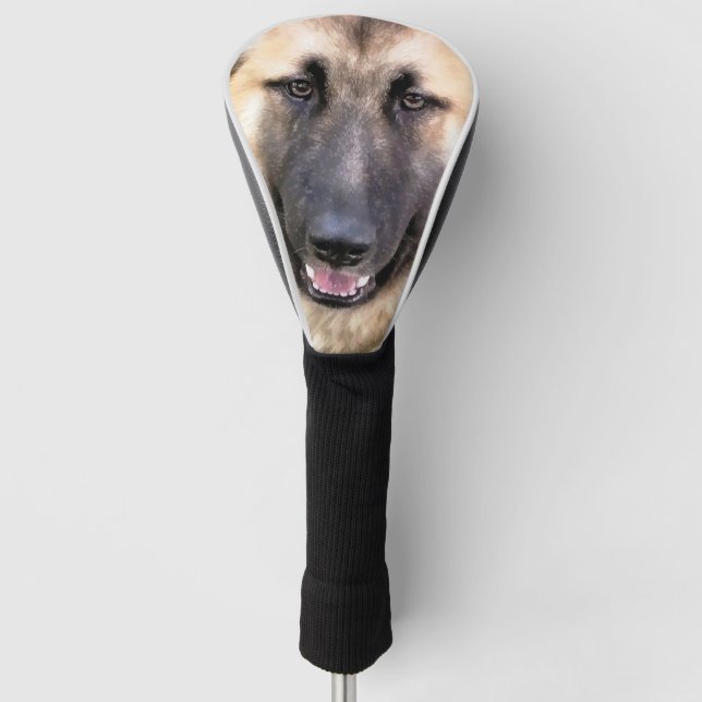 COUVRE-CLUB DE GOLF CHIEN ALLEMAND SHEPHERD (Devant)