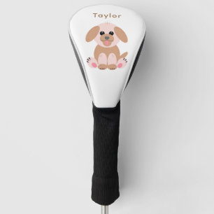 Couvre-club De Golf Chien Chien Chien mignon Caricature Pastel Personn