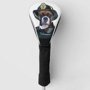 Couvre-club De Golf Chien de boxeur de pompier