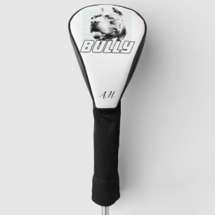 Couvre-club De Golf Chien de taureau américain monogrammé