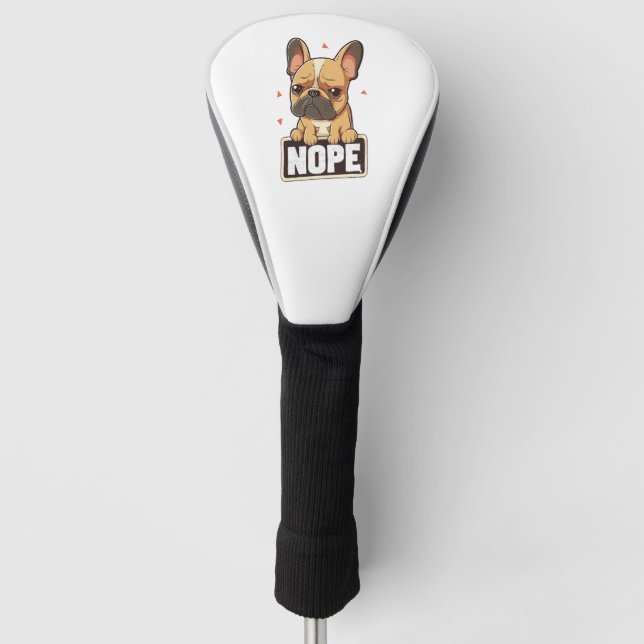 Couvre-club De Golf Chien de taureau français Nope (Devant)