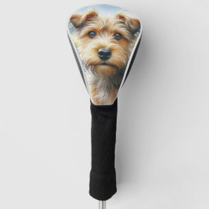Couvre-club De Golf Chien de Terrier mou en aquarelle
