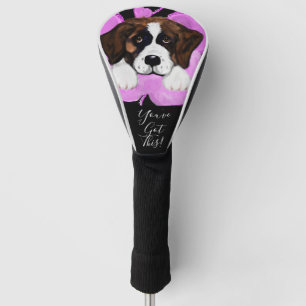COUVRE-CLUB DE GOLF CHIEN SAINT BERNARD 