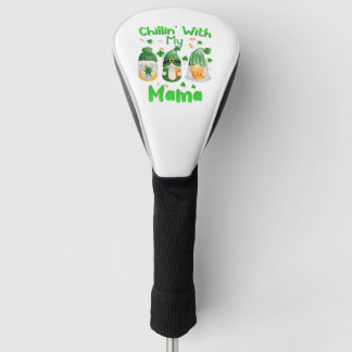 Couvre-club De Golf Chillin Avec Ma Mama Green Gnomes St Patrick Day