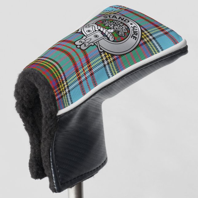 Couvre-club De Golf Clan Anderson Crest & Tartan (Devant 3/4)