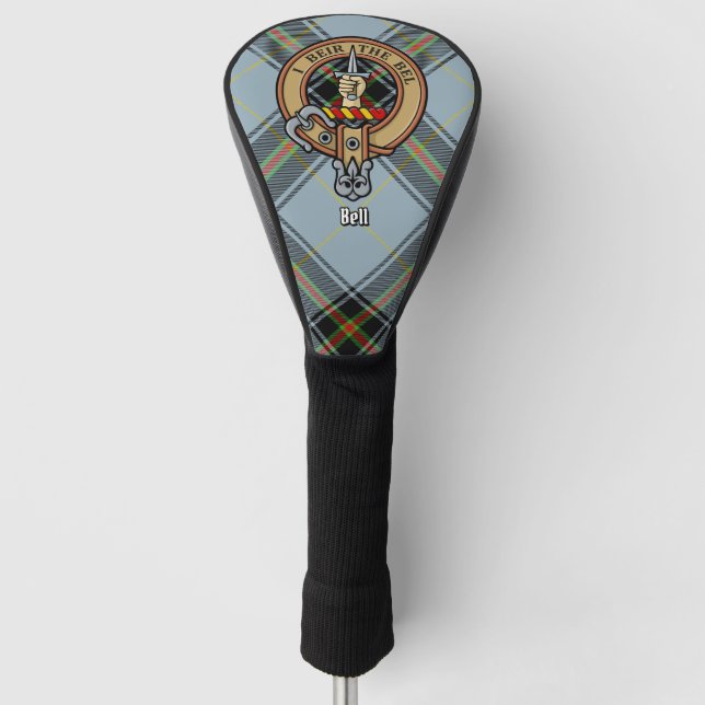Couvre-club De Golf Clan Bell Crest sur Tartan (Devant)