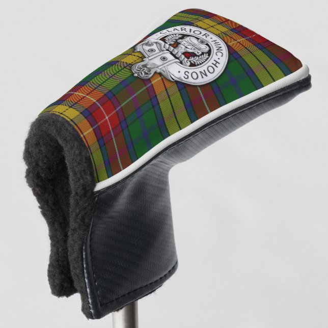 Couvre-club De Golf Clan Buchanan Crest & Tartan (Devant 3/4)