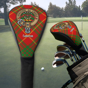 Couvre-club De Golf Clan Cameron Crest sur Tartan