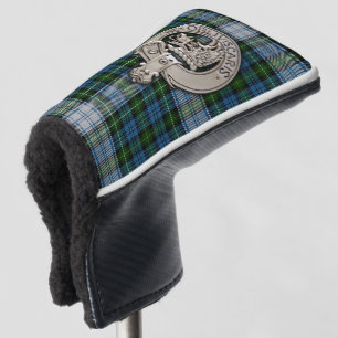 Couvre-club De Golf Clan Campbell Crest & Dress Tartan
