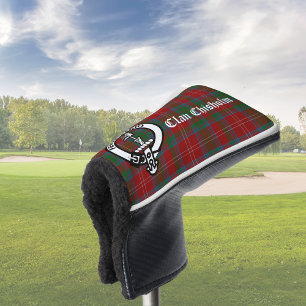 Couvre-club De Golf Clan Chisholm Crest Badge & Tartan