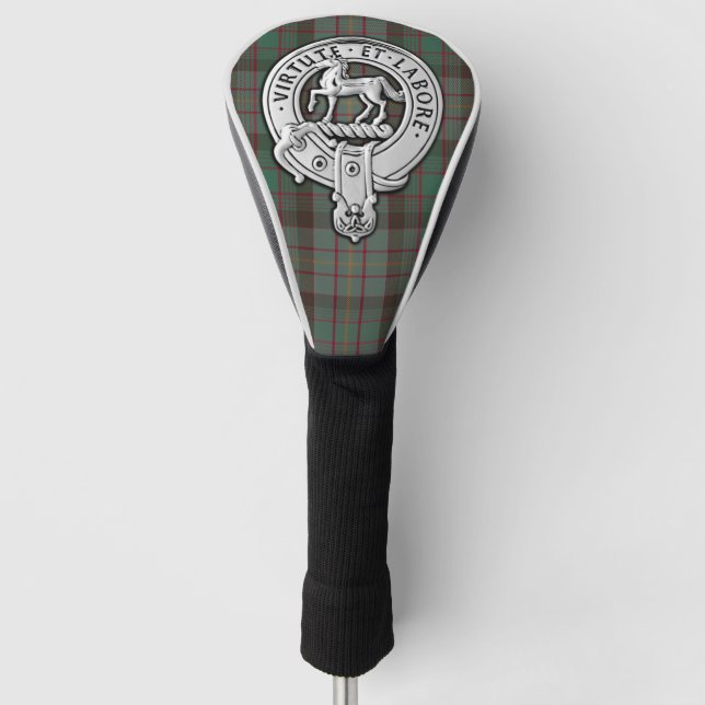 Couvre-club De Golf Clan Cochrane Crest & Hunting Tartan (Devant)