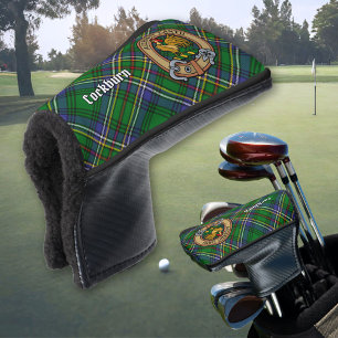 Couvre-club De Golf Clan Cockburn Crest sur Tartan